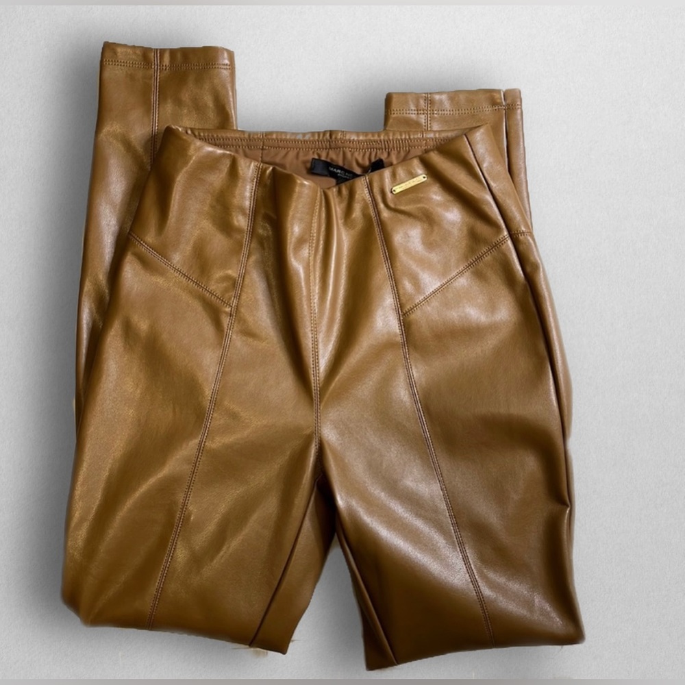 NWT Tan Leather Pants
